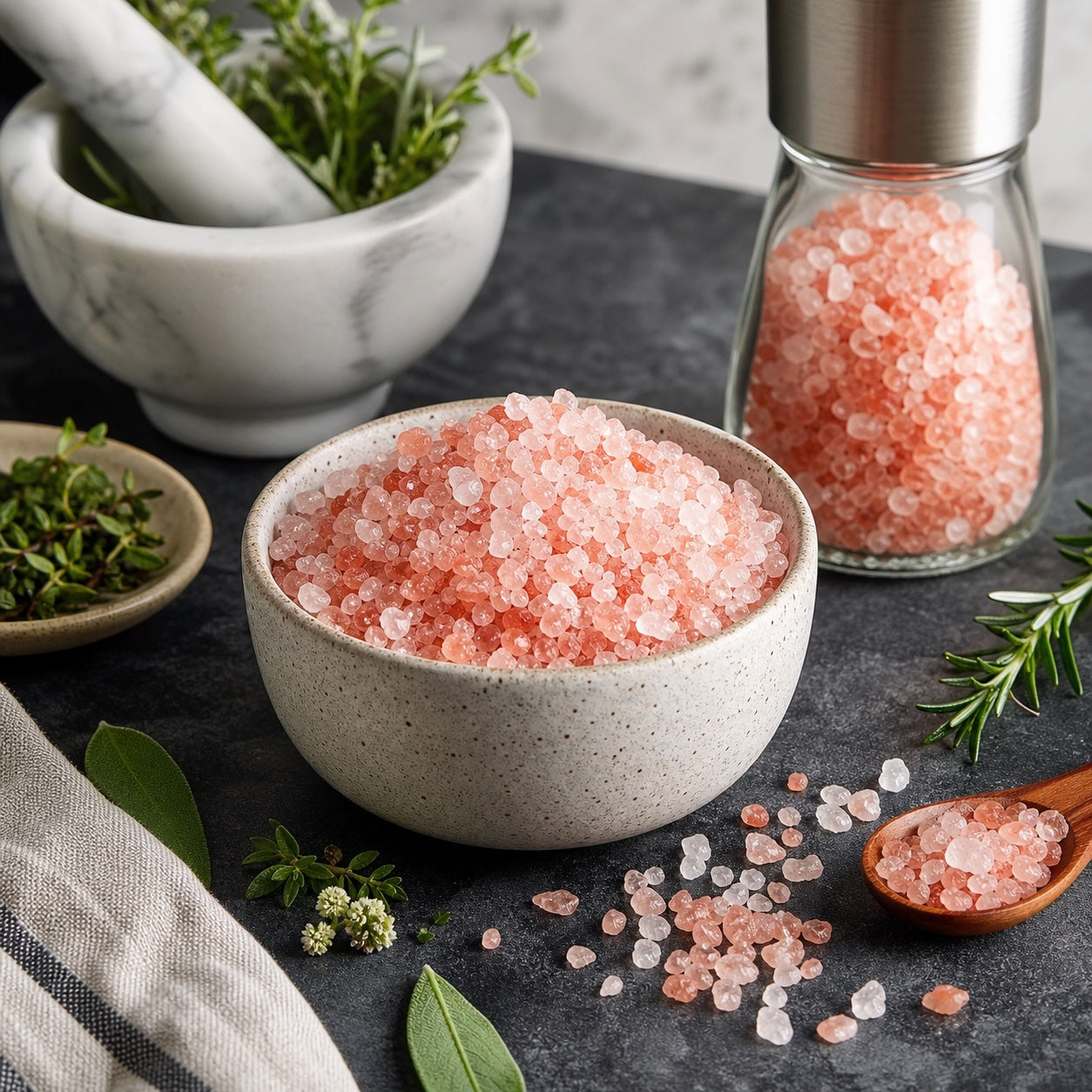 Food salt crystals guide