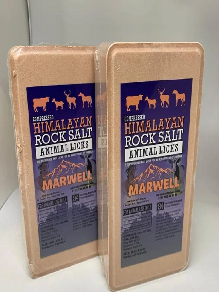 4KG MARWELL COMPRESSED HIMALAYAN SALT ANIMAL LICKS 4KG